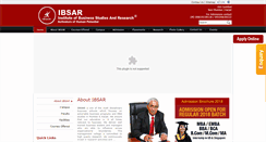 Desktop Screenshot of ibsar.ac.in